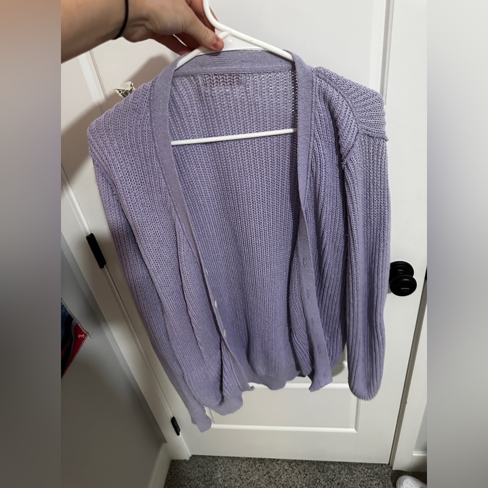 Thrifted but a very bright purple color.